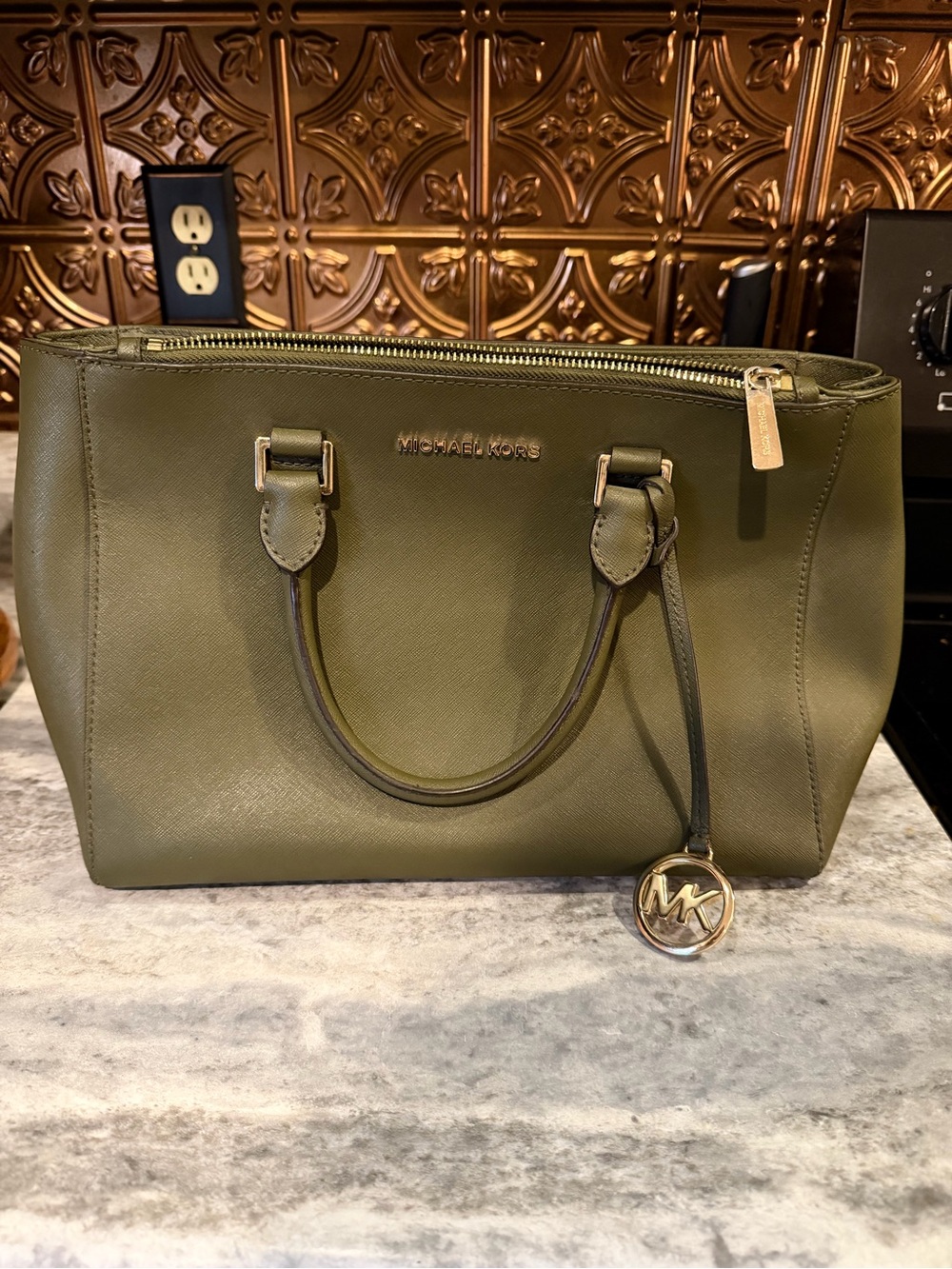 Michael Kors Olive Green Purse